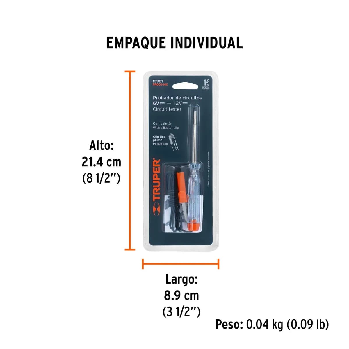 PROBADOR DE CORRIENTE TRUPER PROCO-14X 13987