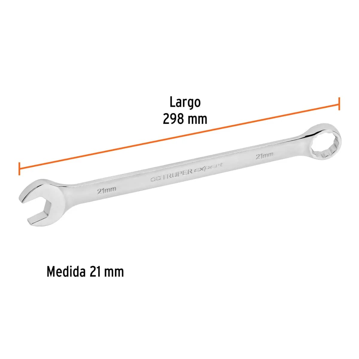 LLAVE COMBINADA 21MM TRUPER LL-1221M 15625