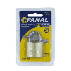 Candado Fanal 63MM corto HIERRO VI-FH63-B 041389