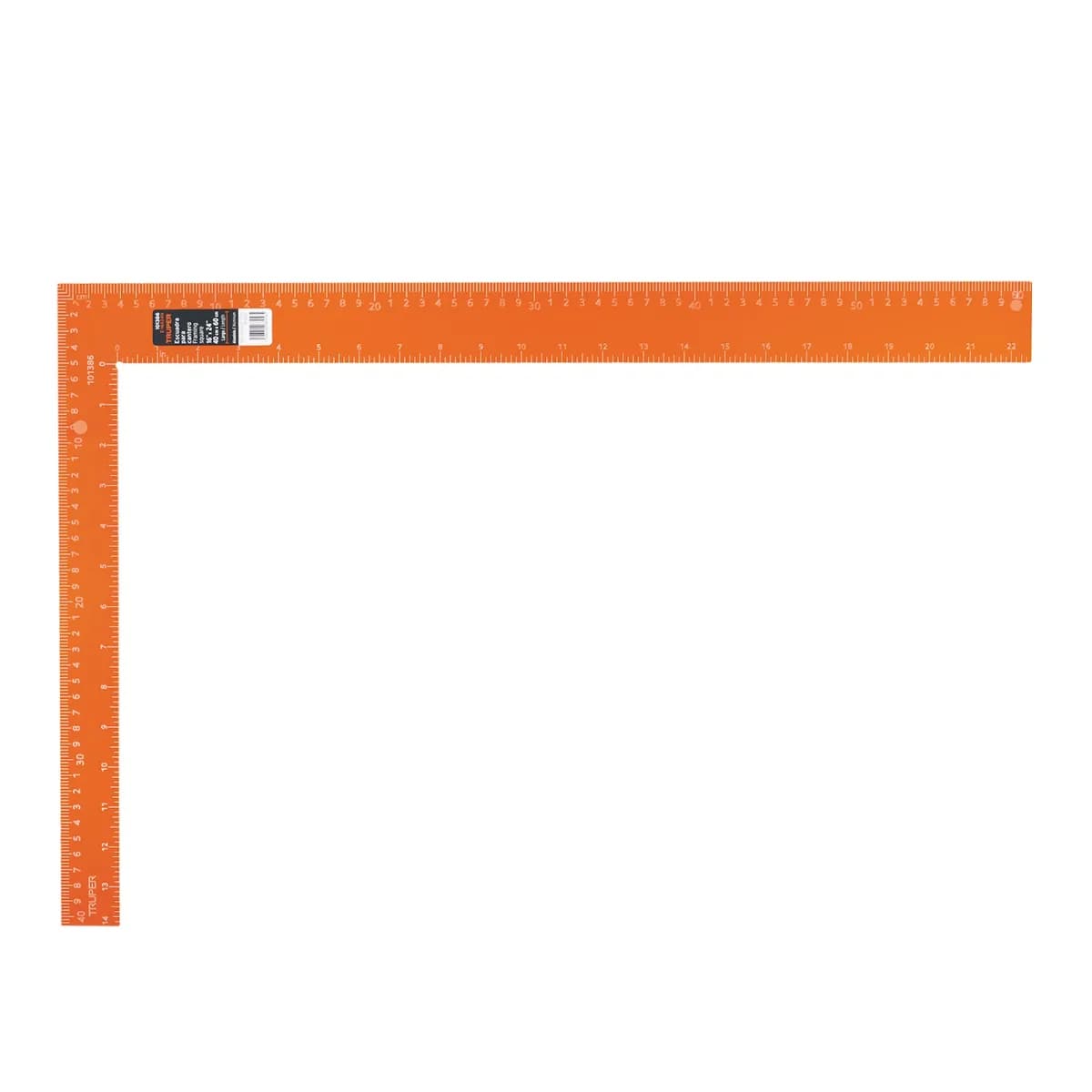 ESCUADRA 16 X 24 TRUPER E-16X24 101386 aluminio naranja