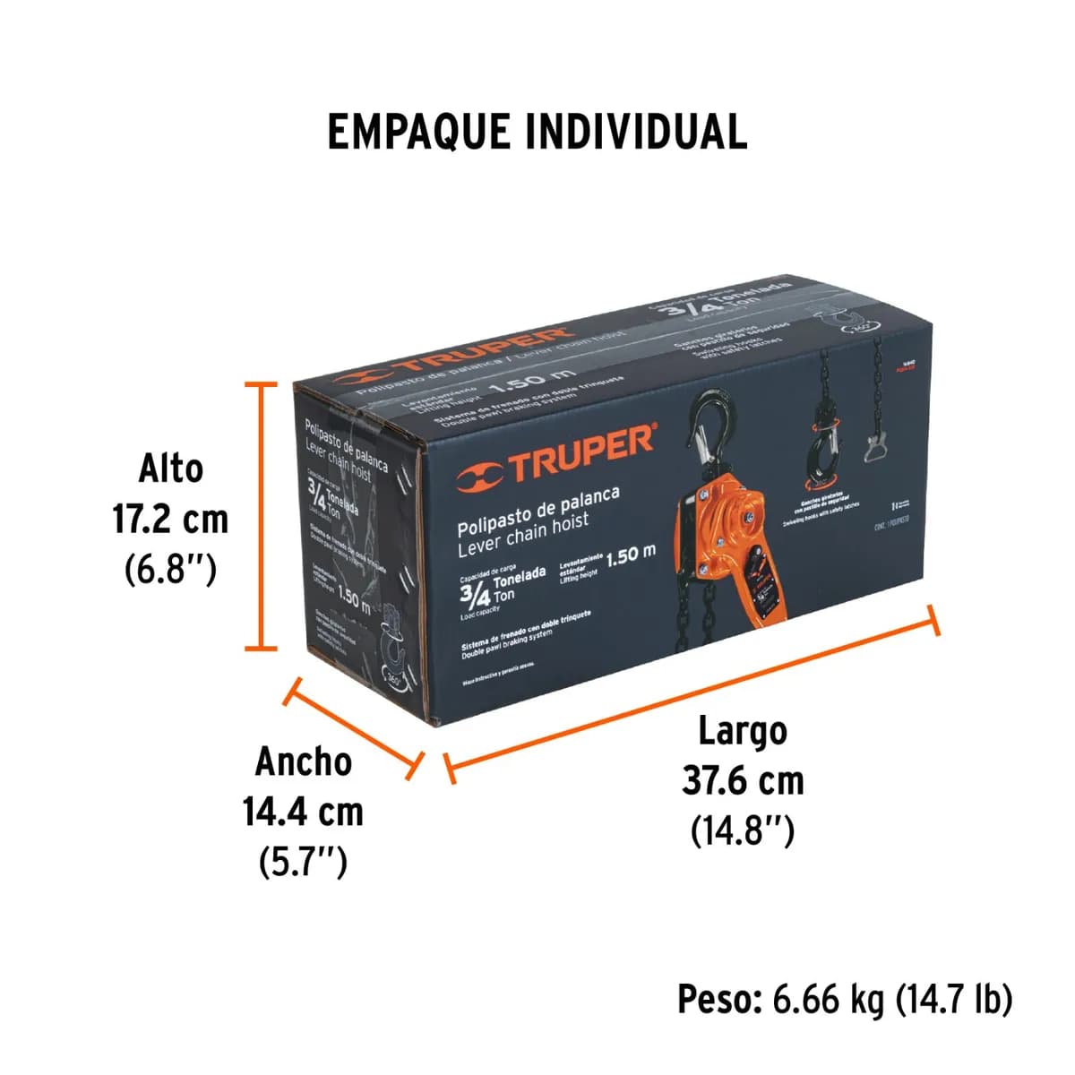 Diferencial d/palanca 3/4TON TRUPER POPA-3/4 16840