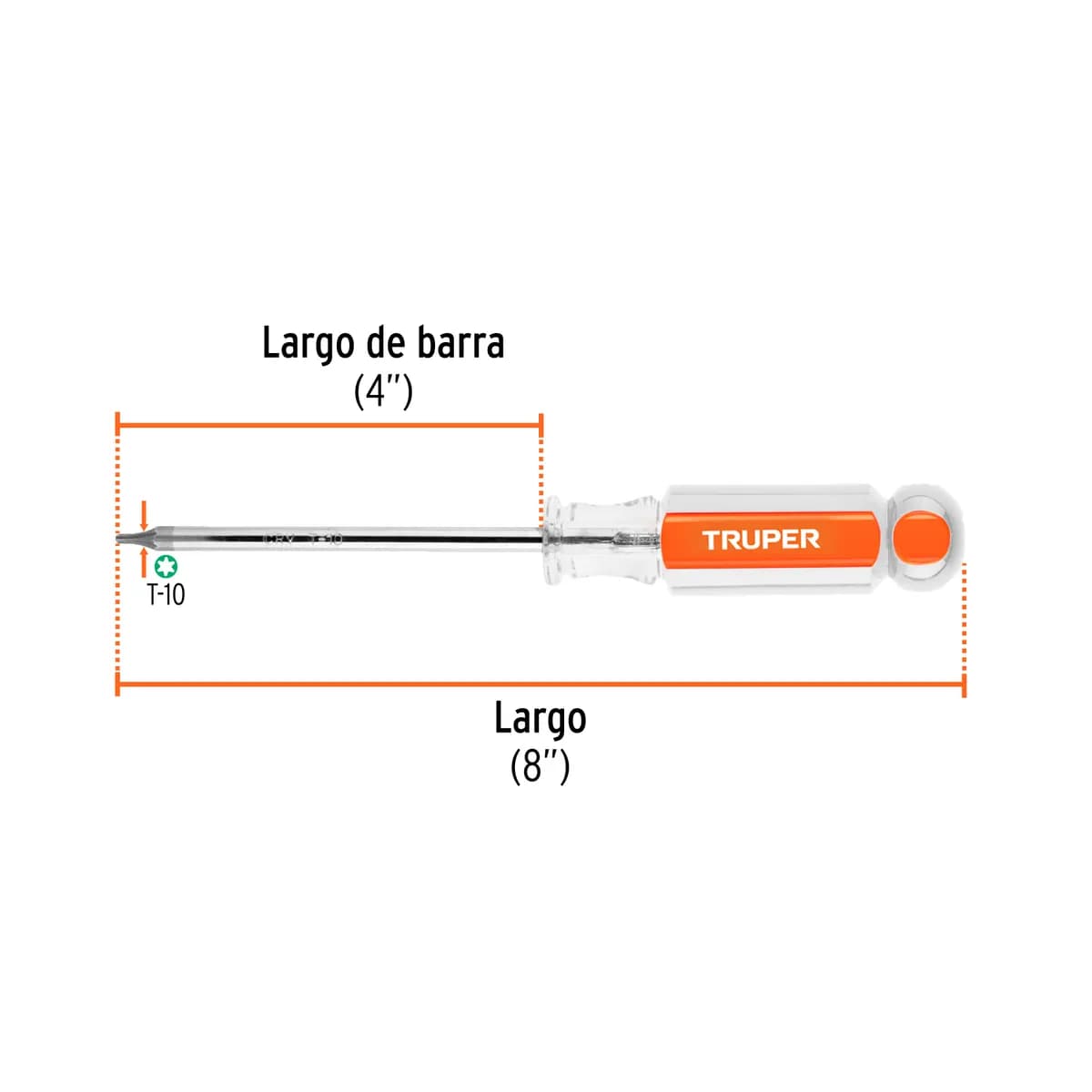 DESARMADOR PUNTA TORX TD-10 TRUPER 15101