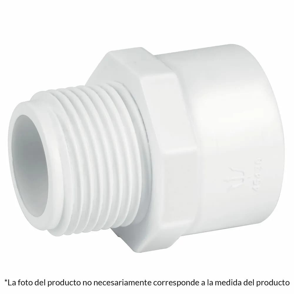 adaptador pvc macho 2 sch-40 PIEZA PLASTICA SCH-40 5028 ADM2 9071908010904