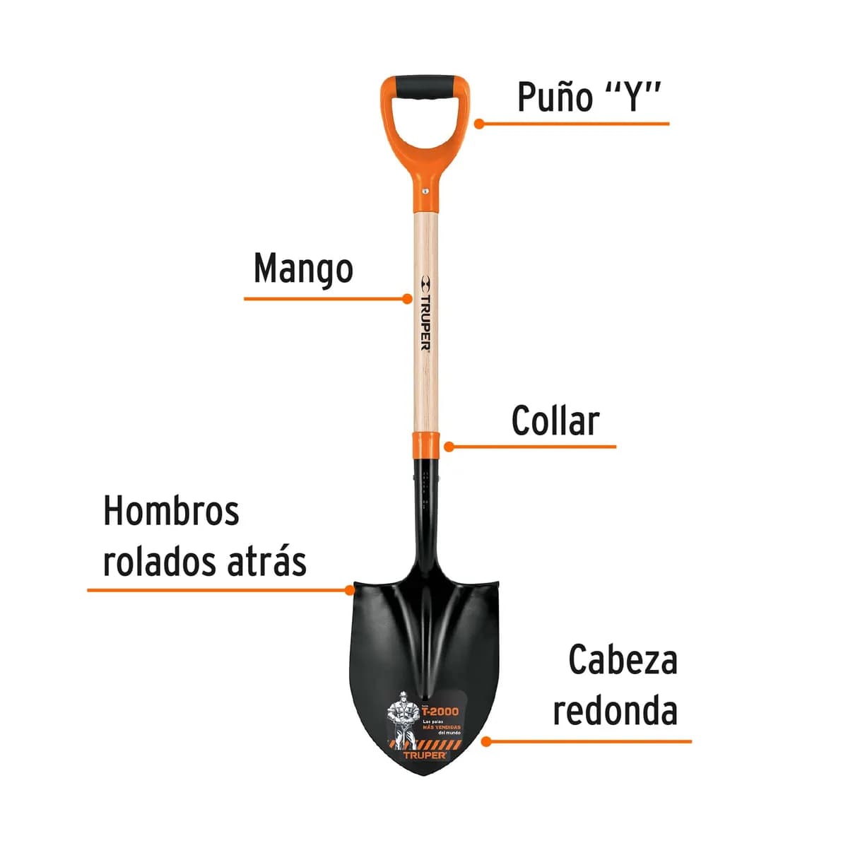 PALA CONST. TRUPER REDONDA PROMO PRY-P t-2000 17160