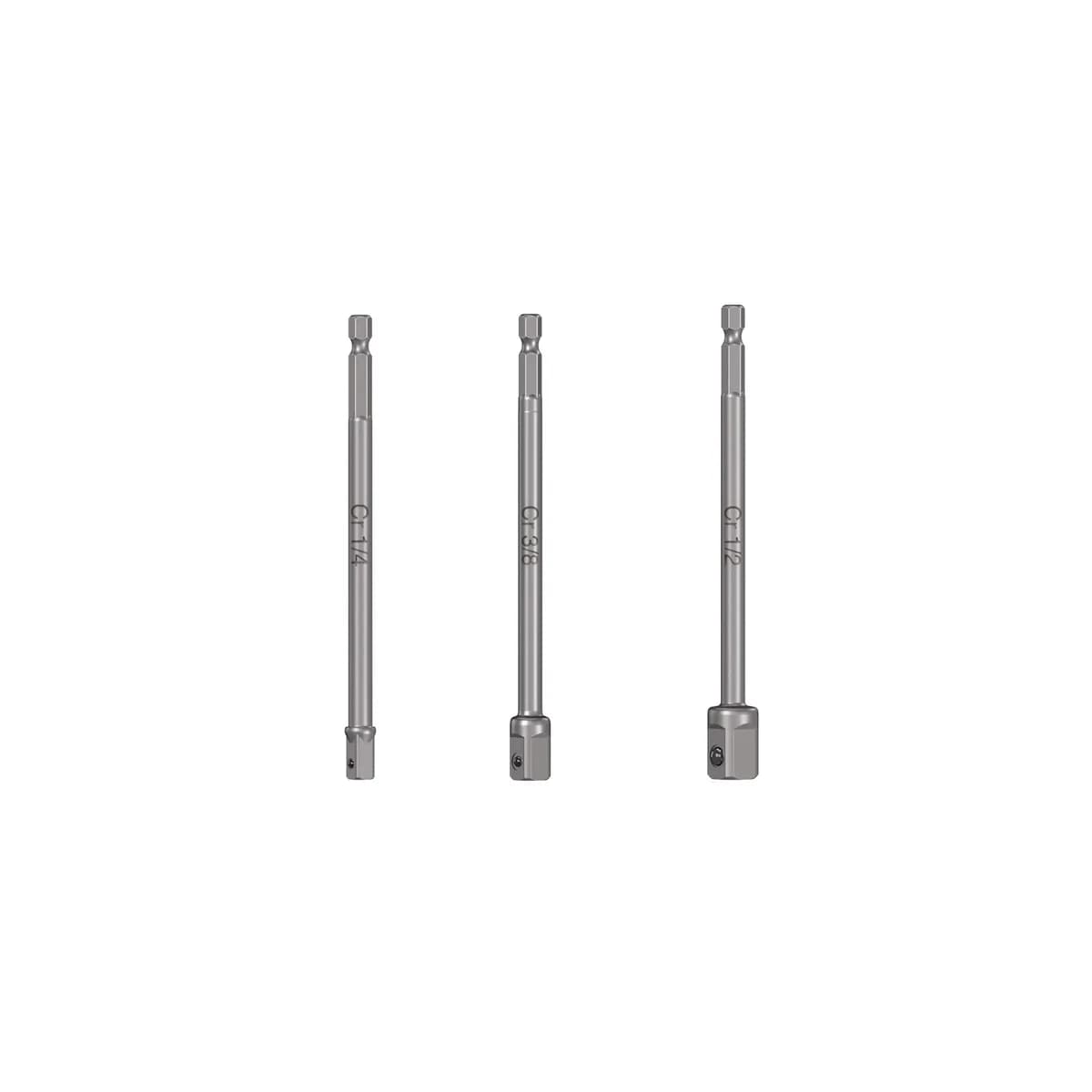JUEGO DE ADAPTADORES TRUPER 1/4 3/8 1/2 P/CUBO 3/1 ADA-3L 19599