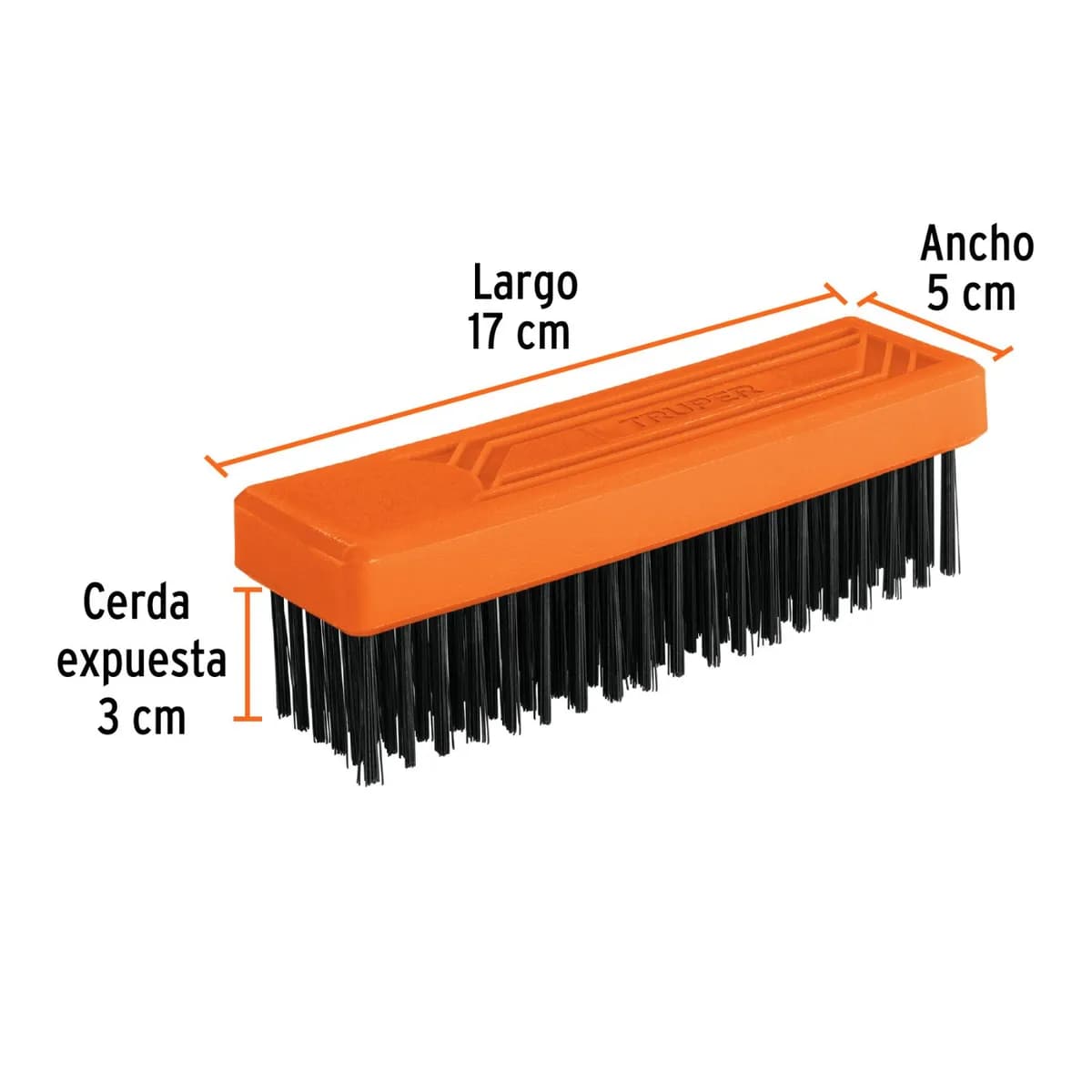 Cepillo Alambre S/Mango 6x19 hileras TRUPER CEA-36 11556 de mano