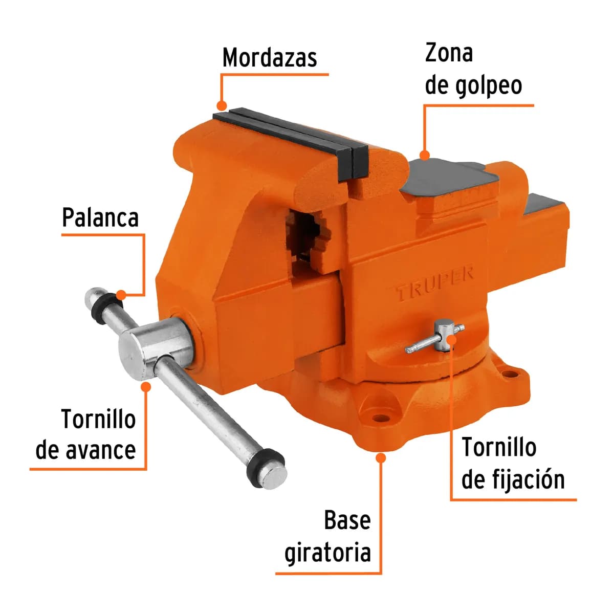 Prensa Banco Acero 6 TRUPER TA-6 18594