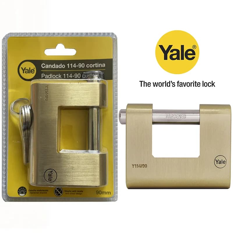 CANDADO YALE ANT CIZALLA 90mm 114-90 BLISTE