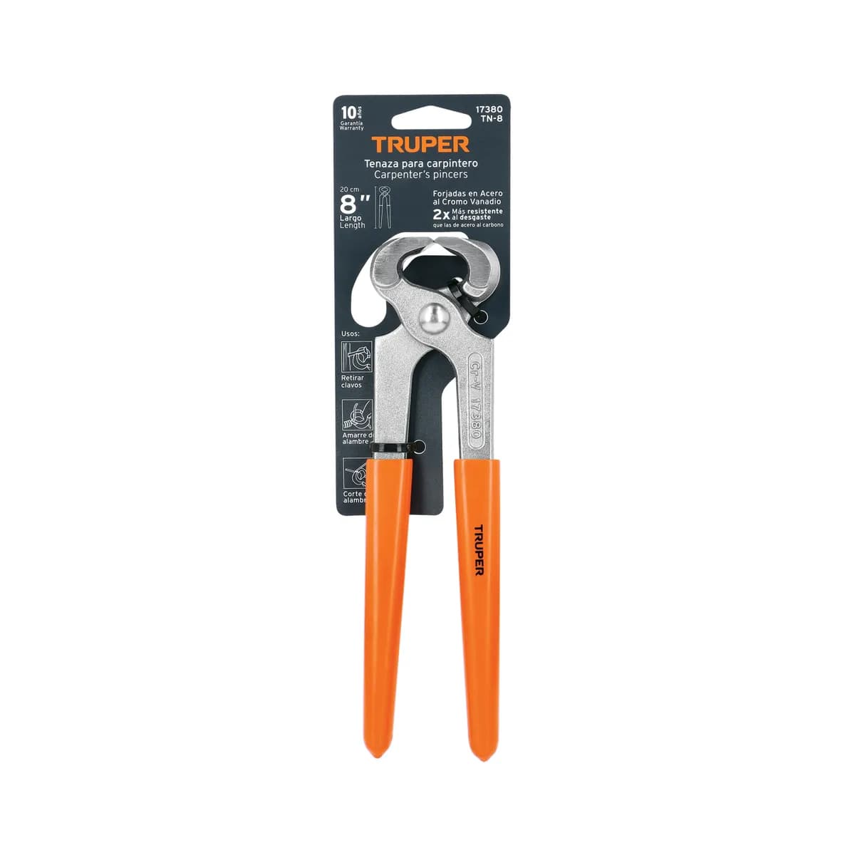 TENAZA TRUPER 8" CARPINTERO 17380 tn-8 alicate