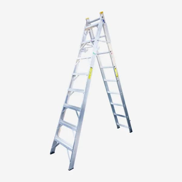 Escalera 17-8ft aluminio Convertible Tijera-extension INCO 225Lb 17-8pies 10689