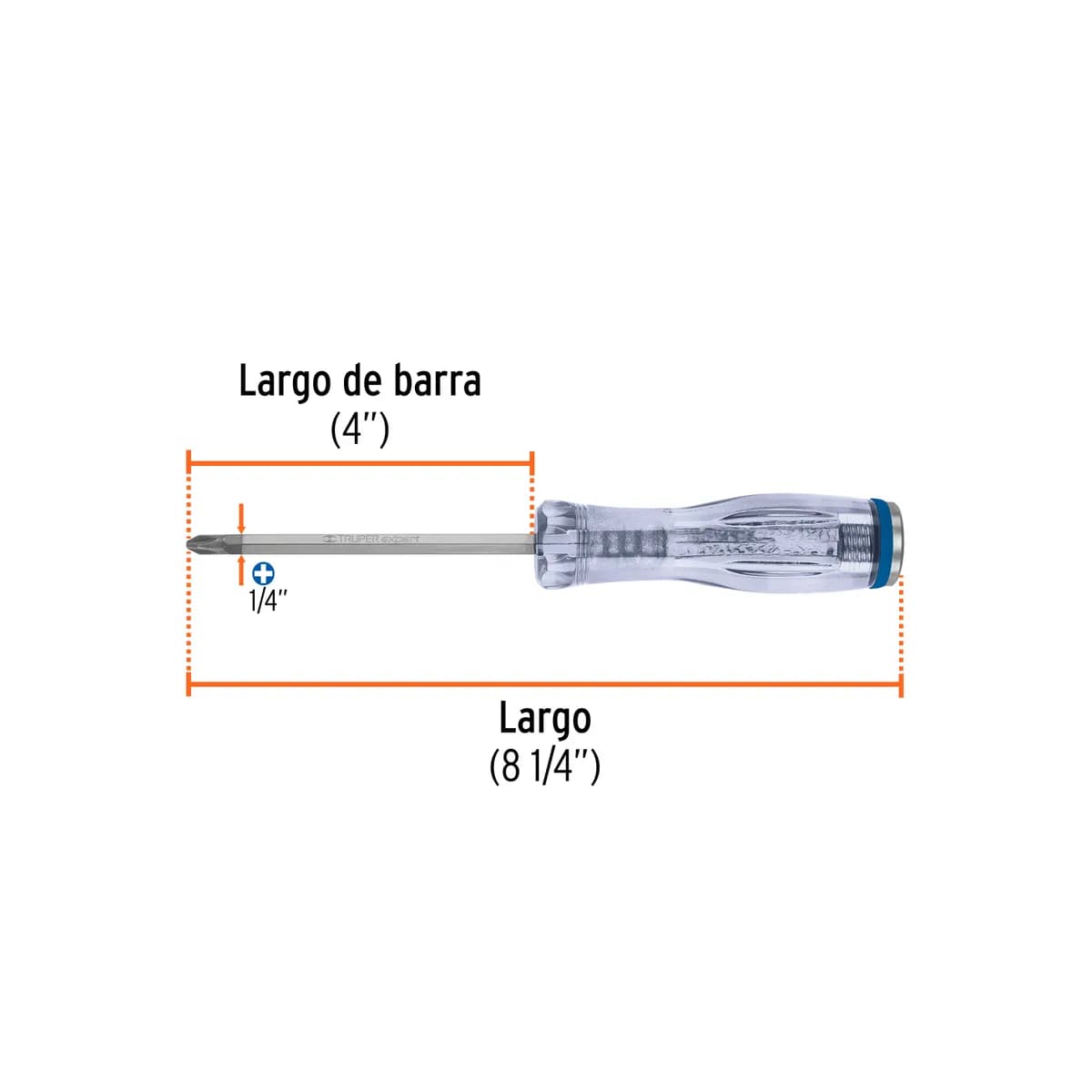 DESTORNILLADOR 1/4X4 ESTRIA D/GOLPE TRUPER 14146