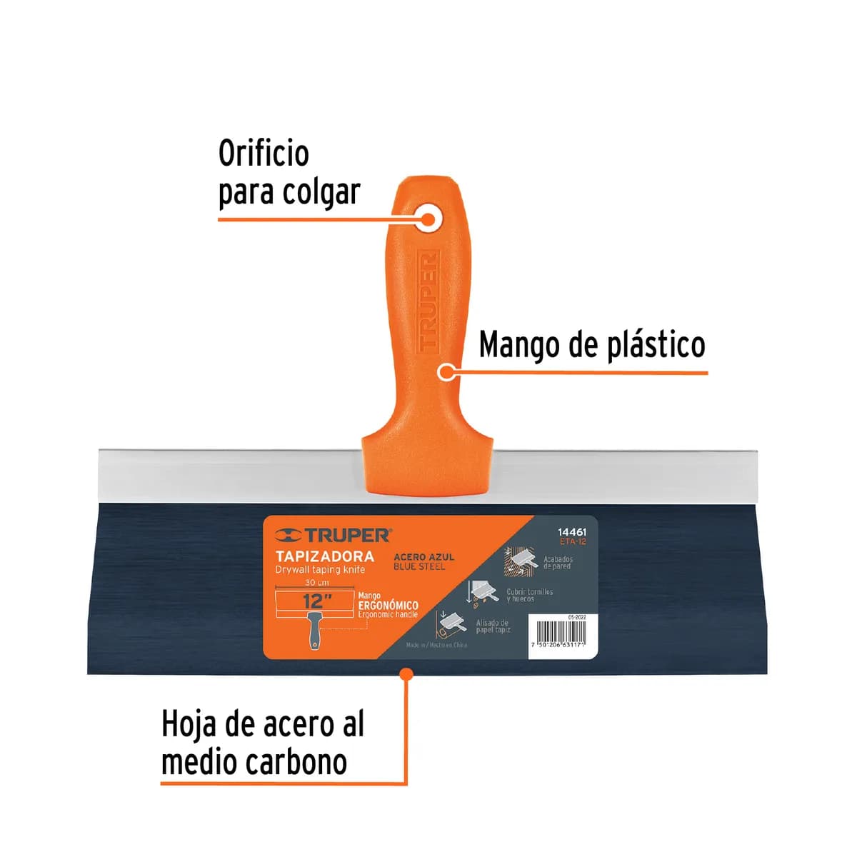 ESPATULA TAPIZADORA 12 TRUPER ETA-12 14461