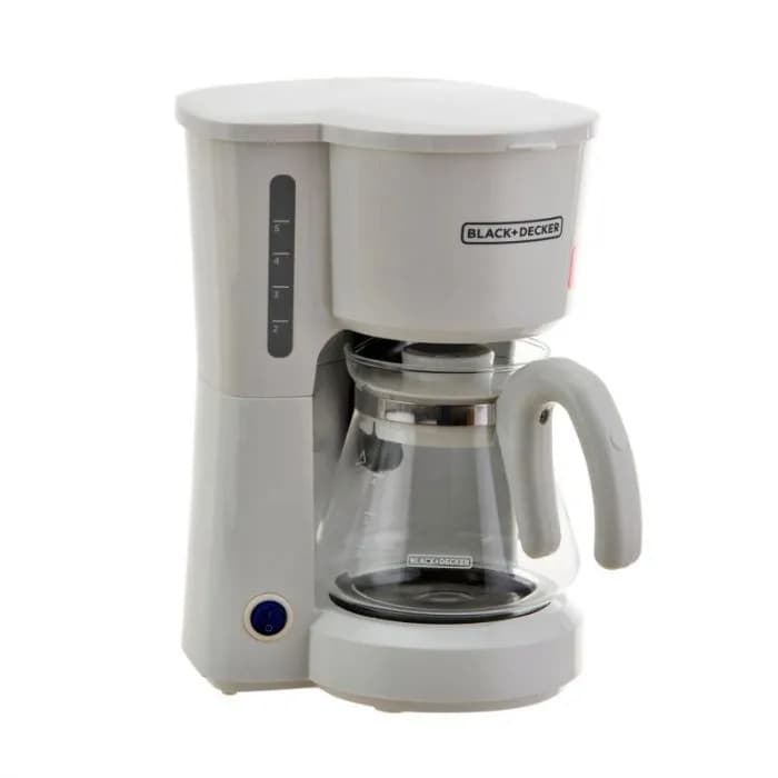 CAFETERA ELECTRICA BLACK DECKER 5 TAZA BLANCA CM0701W 054463