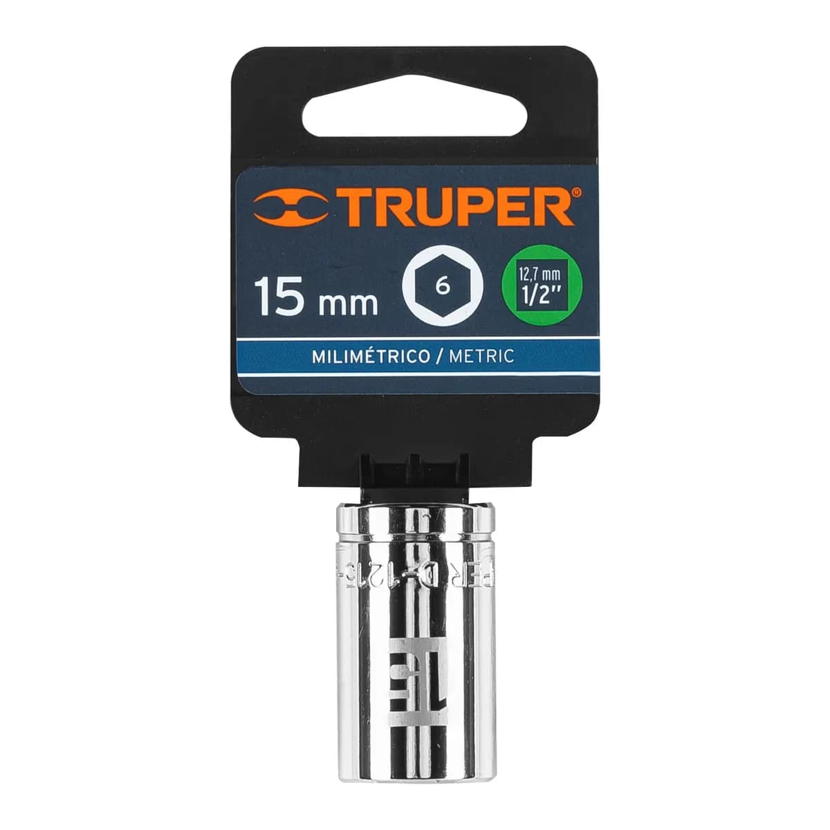 CUBO MECANICO TRUPER 1/2X15MM 12 CARA D-1215-EM 13265