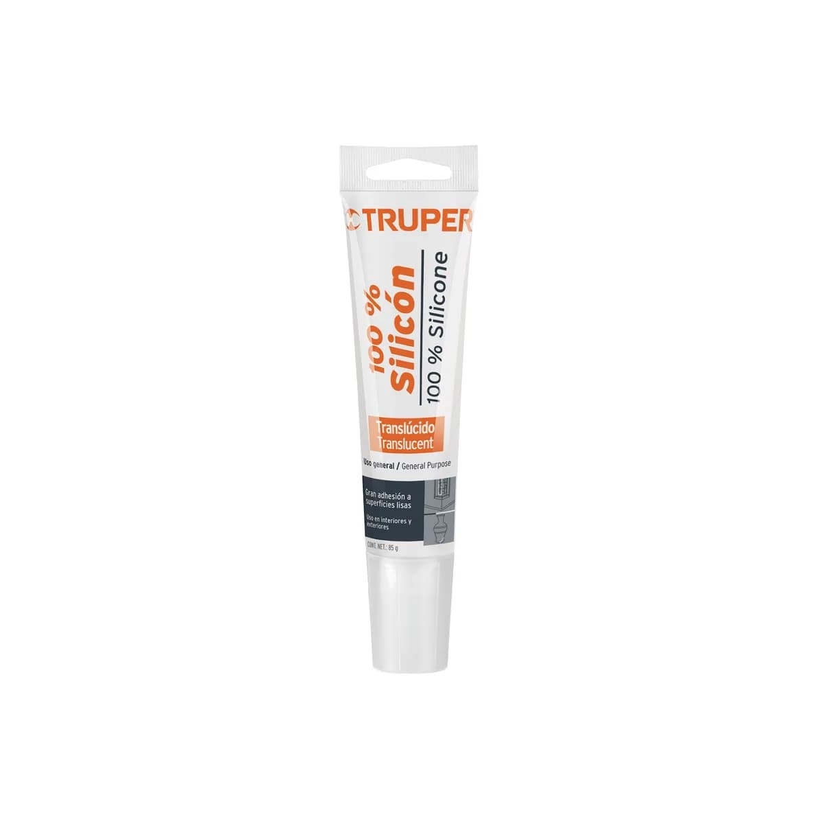 Silicon Transparente 3onz TRUPER 100%RTV clear 85g 17562