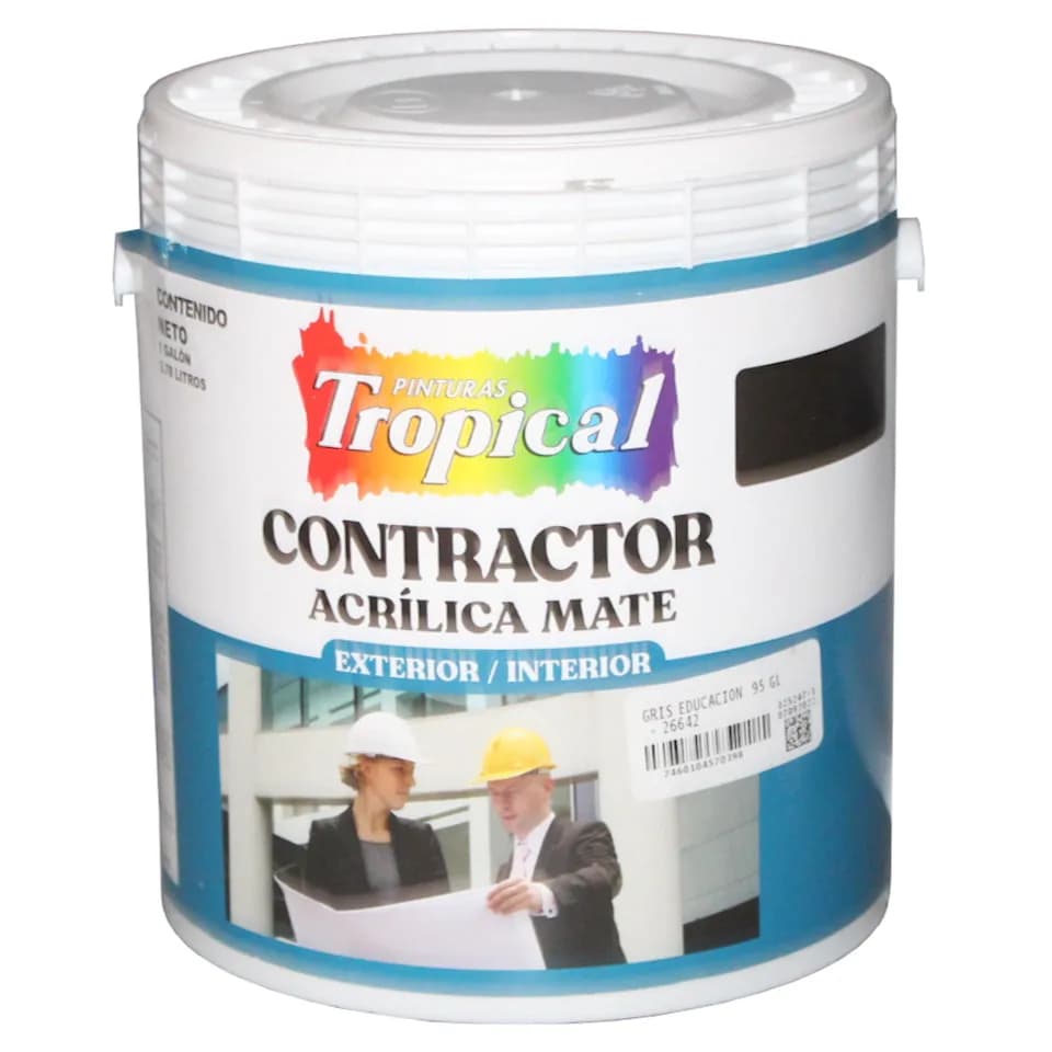 PINT TROP CONTRACTOR 1GL blanco 00 BASE acrilica 0308502-50