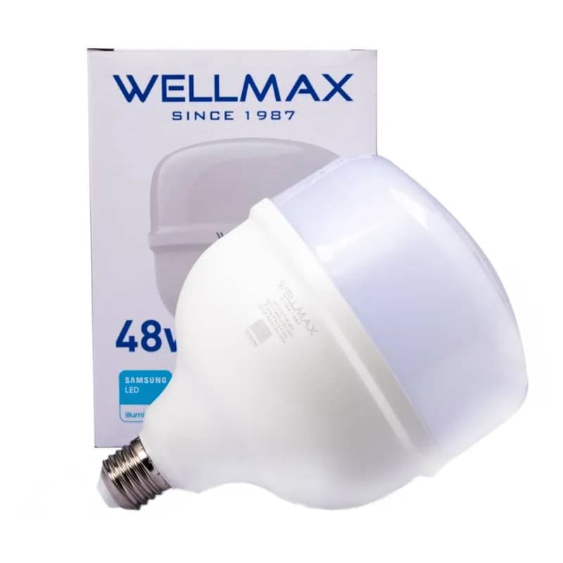 BOMBILLO LED WELLMAX E27 48W 6500K L/BLANCA