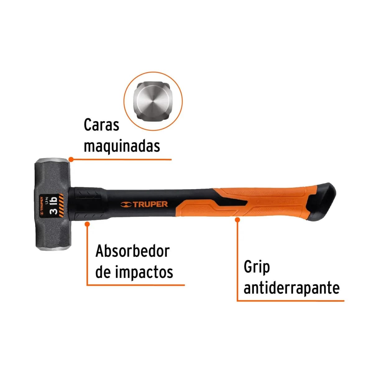 MASETA TRUPER 3LIBS FIBRA MD-3F 19883