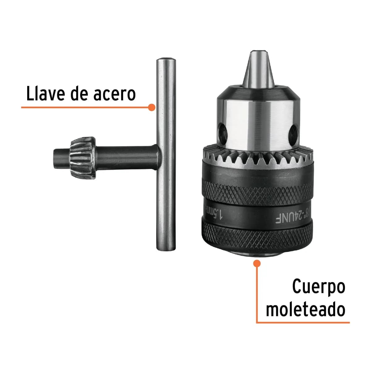 MANDRIL TRUPER 3/8 P/TALADRO 16477