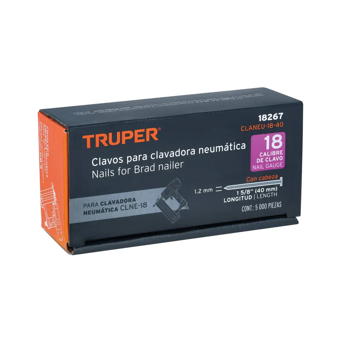 CLAVO P/CLAVADORA NEUM TRUPER 1-5/8 CLANEU 18-40 18267