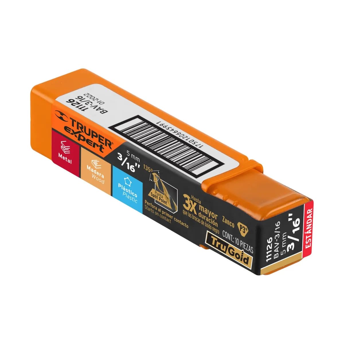 BARRENA 3/16 HSS TRUPER 11126