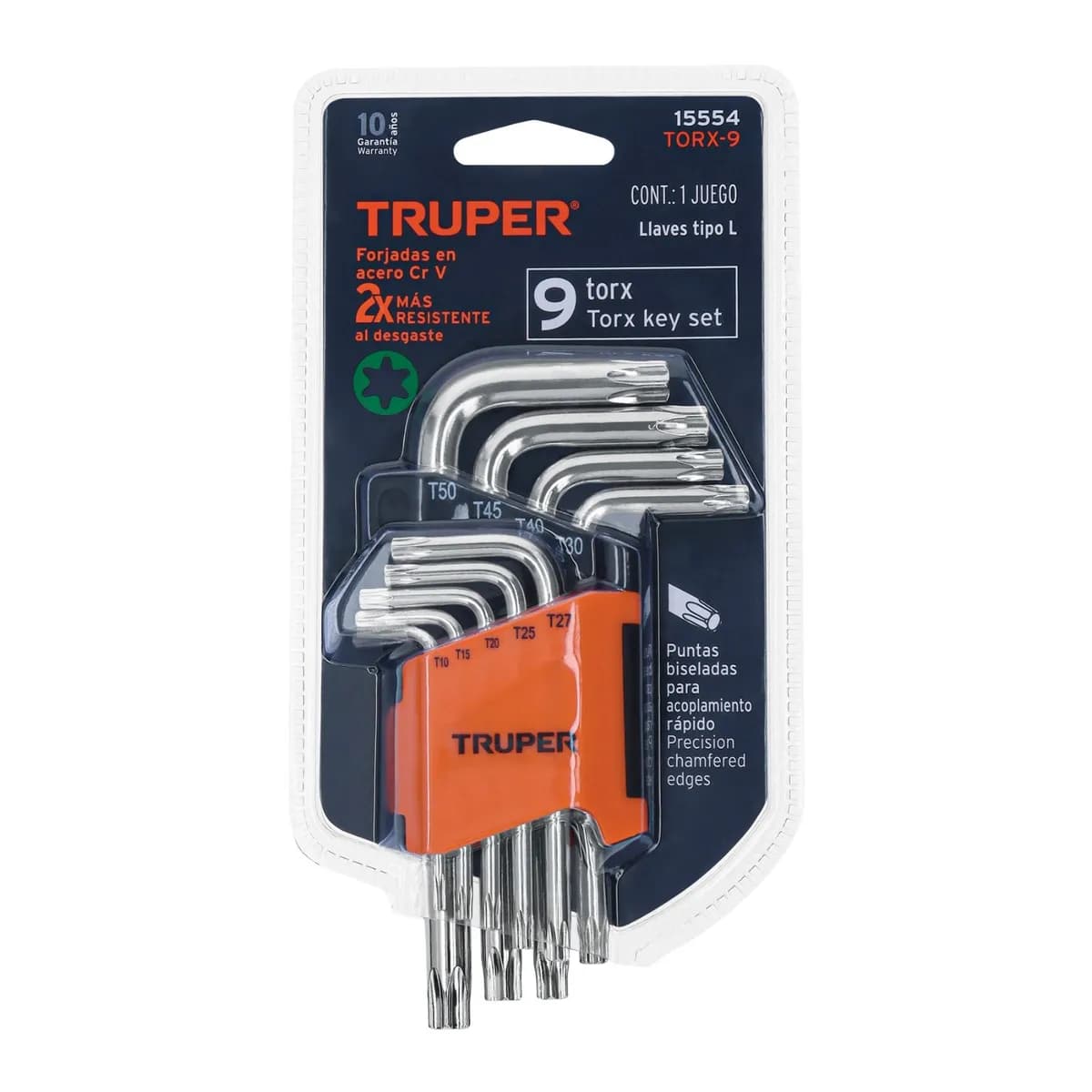 Juego Llave TORX 9/1 TRUPER TORX-9 15554 Estrella