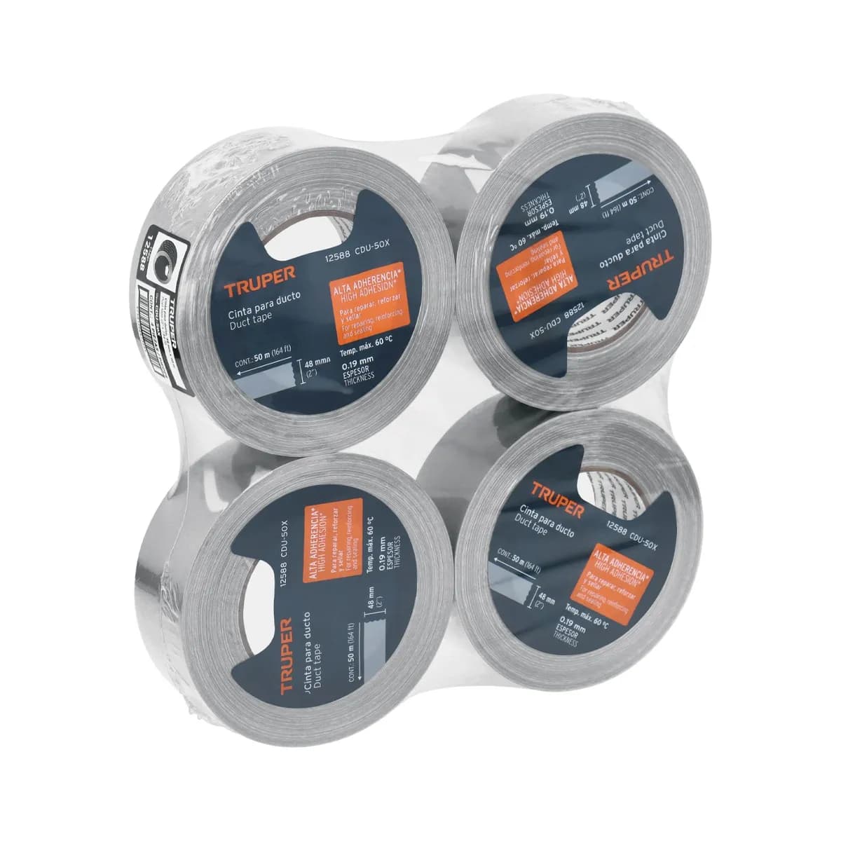 TAPE DUCTO TRUPER 50M X 50MM CDU-50X 12588