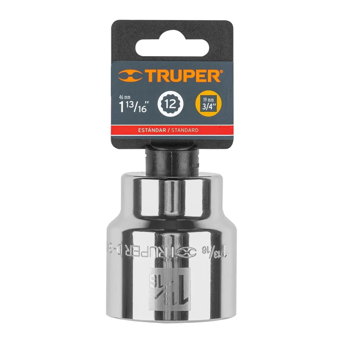 CUBO MECANICO ESTRIADO 3/4X1-13/16 TRUPER D-5558 13867