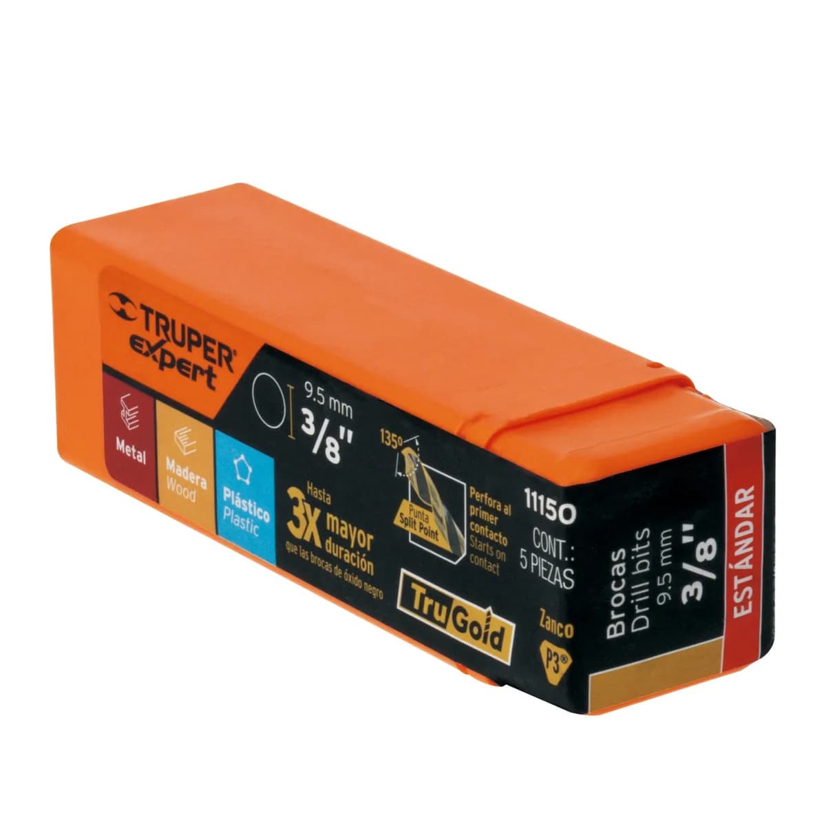 BARRENA HSS 3/8 TRUPER ALTA VELOCIDAD BAV-3/8 11150