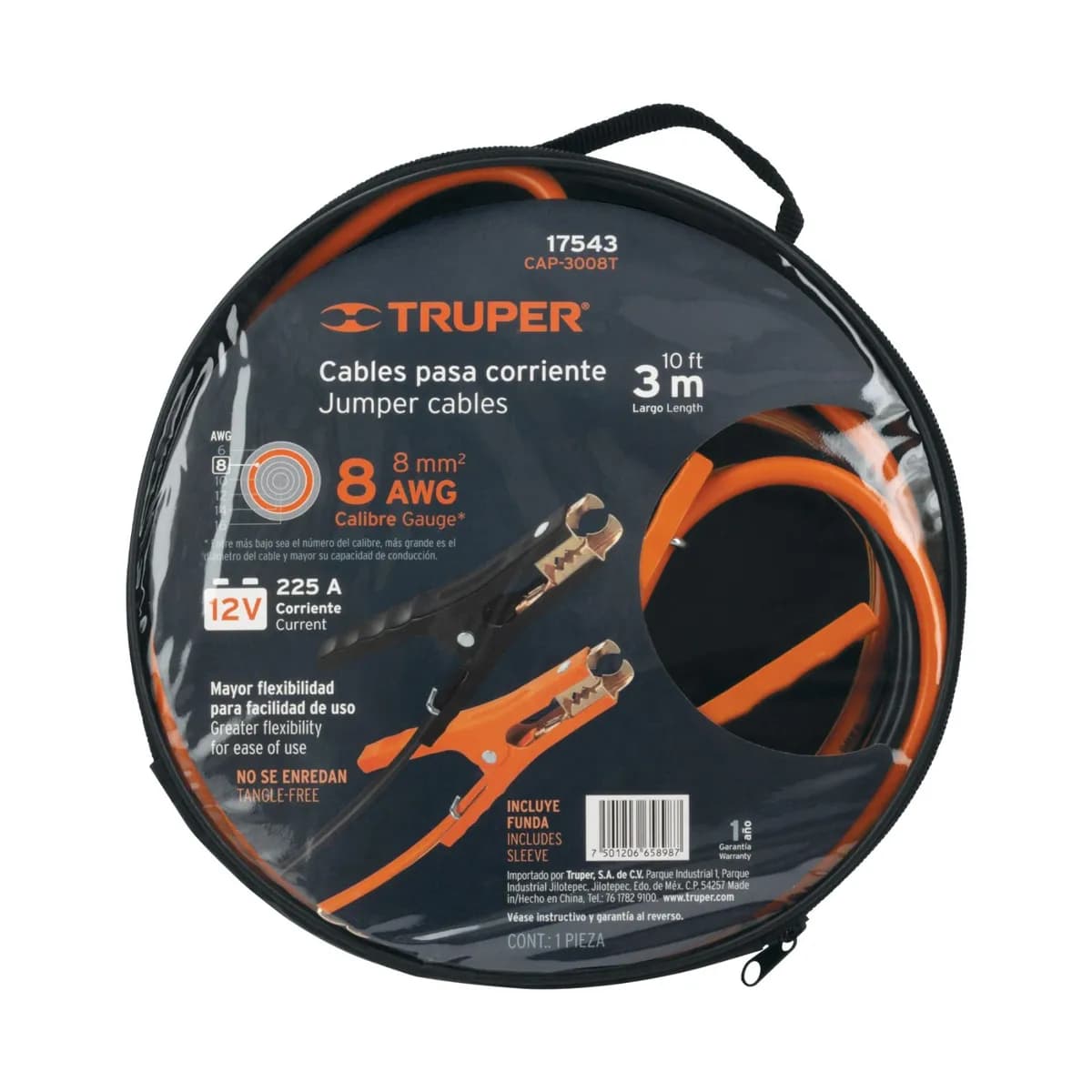 CABLE YOMPER TRUPER CAP-3008T CALIBRE 8 jumper 17543