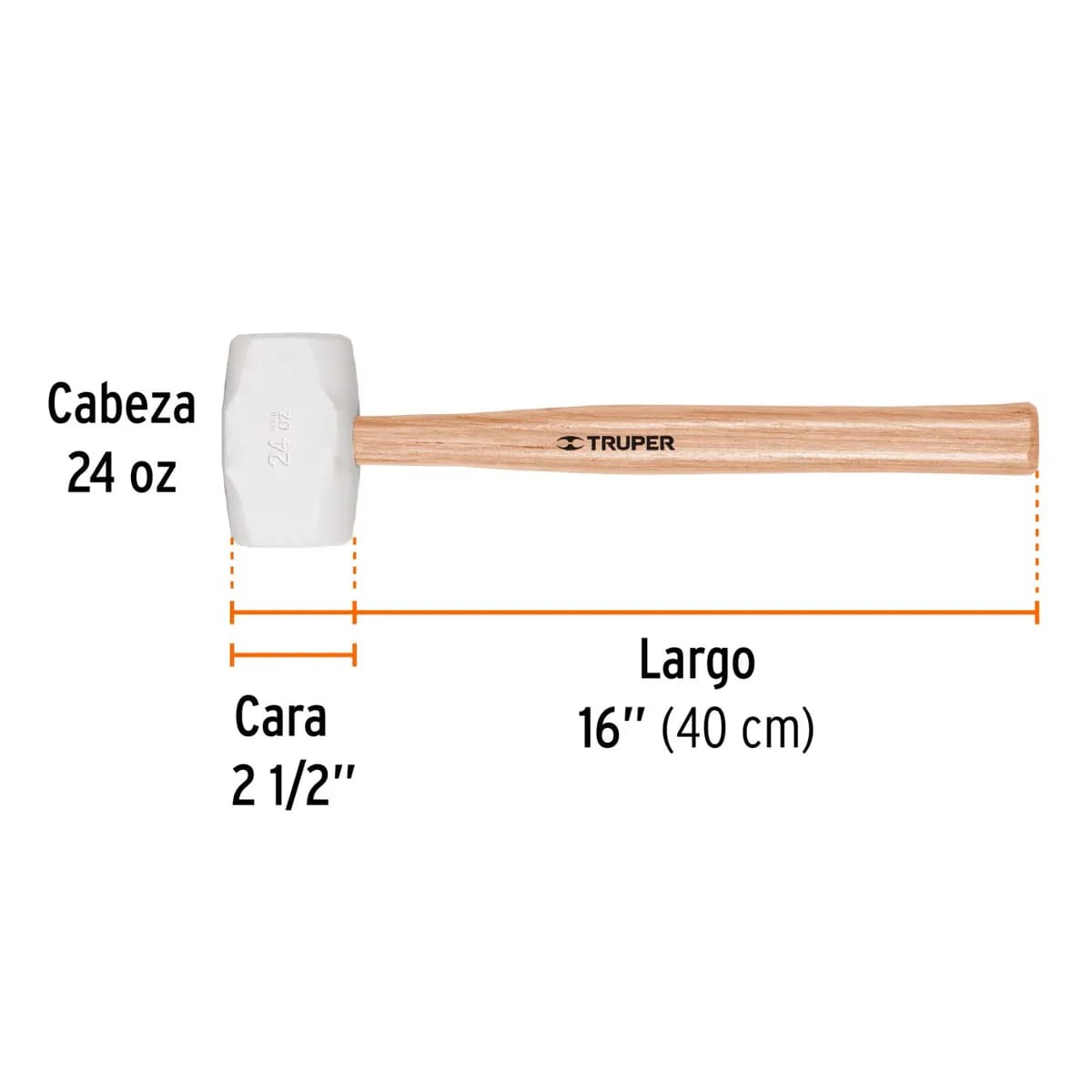 MASETA DE GOMA 24 ONZ TRUPER MH-24 16932 (Martillo)