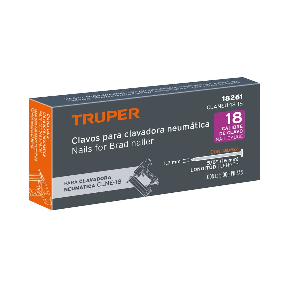 CLAVO P/CLAVADORA NEUM TRUPER 5/8 CLANEU 18-15 18261