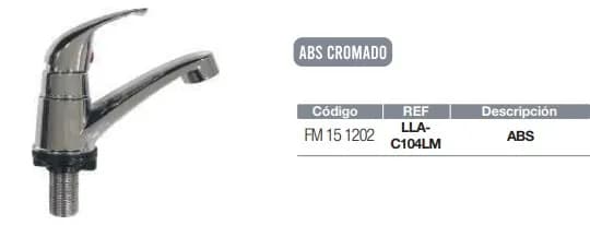LLAVE FERMETAL SENCILLA P/LAVAMANO LLA-C104LM plastica