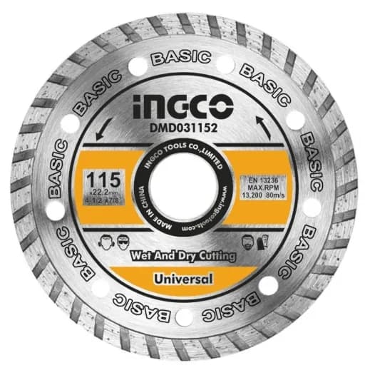 DISCO DIAMANTE INGCO 4-1/2 DMD031152 115MM turbo