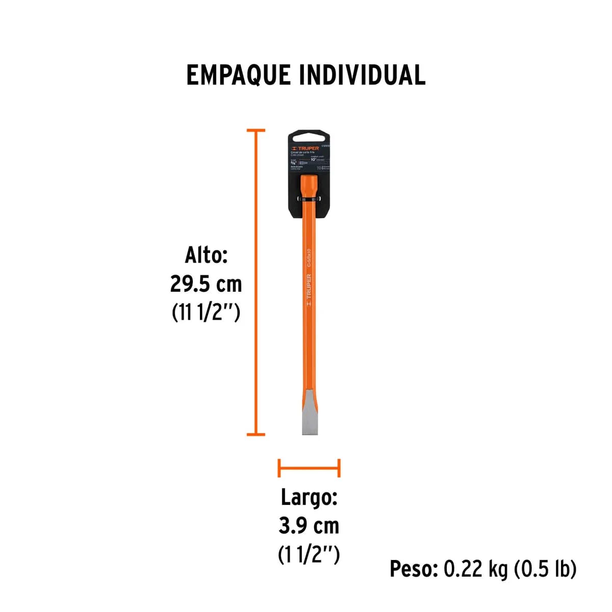 CINCEL PLANO TRUPER C-5/8X10 12133