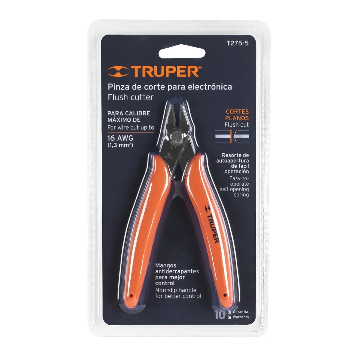 PINZA Corte 5pulg p/electronica TRUPER T275-5 17314