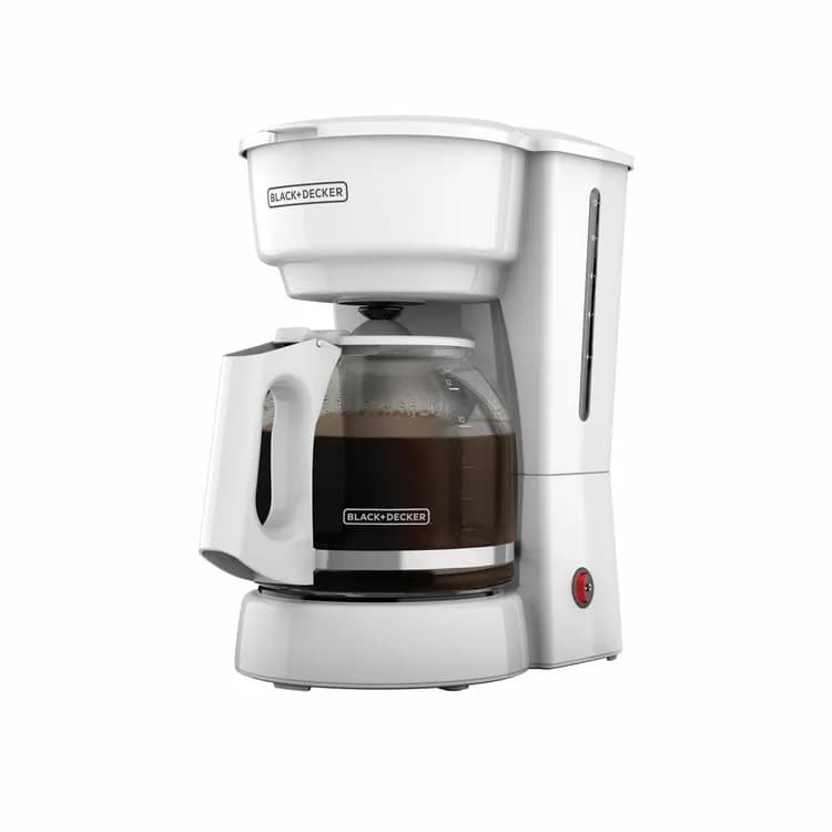 CAFETERA ELECTRICA BLACK DECKER 12 TAZA BLANCA CM0916W 055515