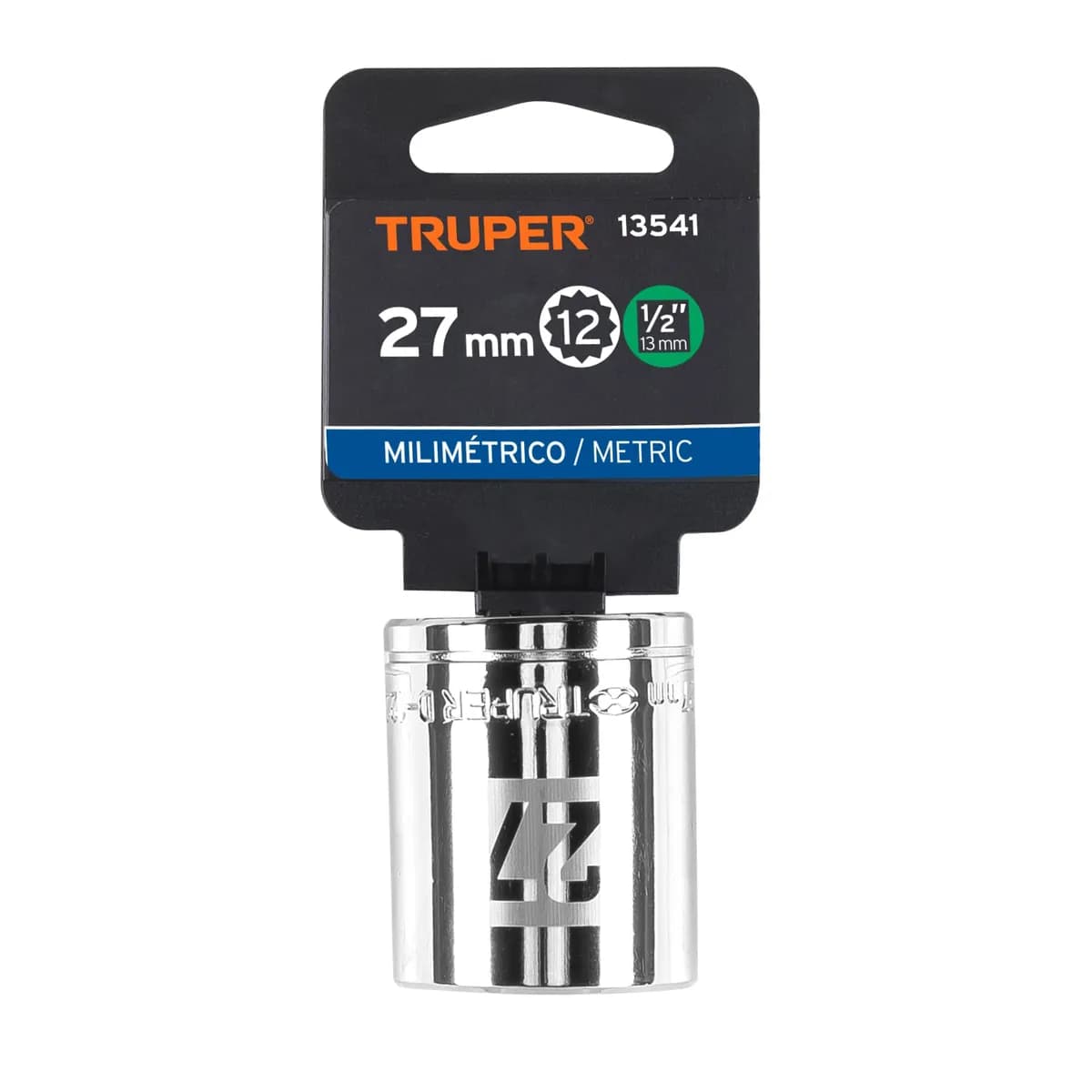 CUBO MECANICO TRUPER 1/2X27MM 12 CARA D-1227-EM 13541