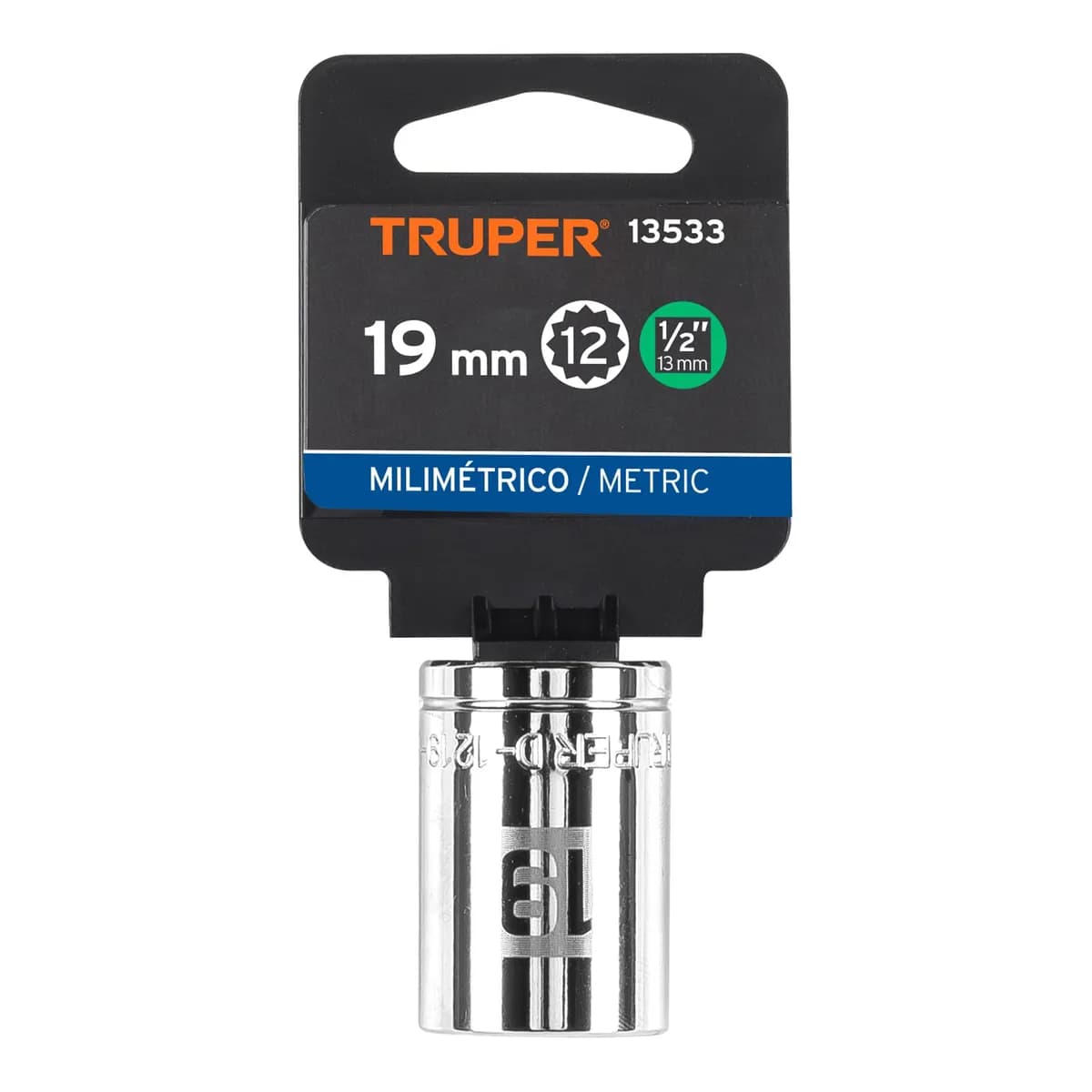 CUBO MECANICO TRUPER 1/2X19MM 12 CARA D-1219-EM 13533
