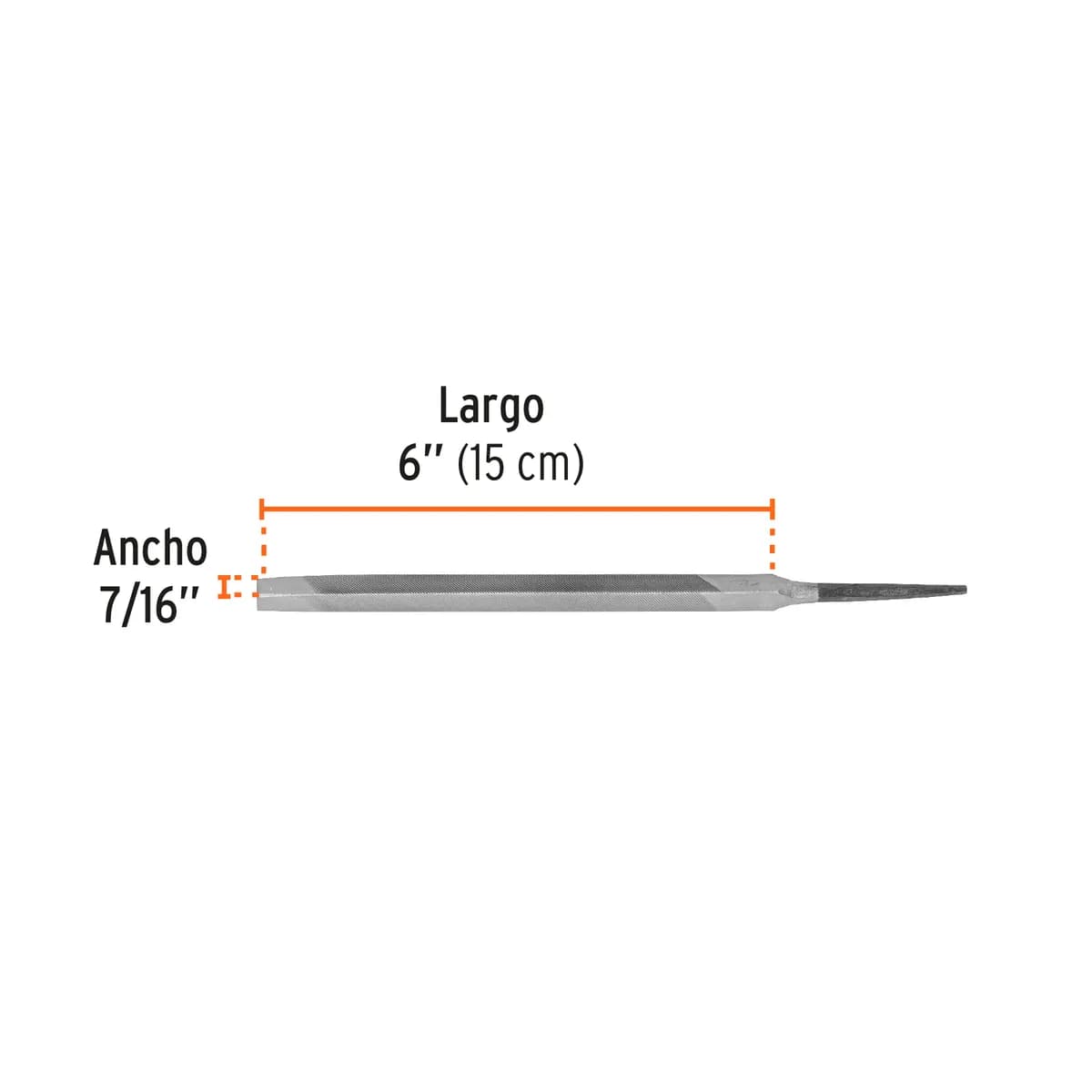 LIMA TRIANGULAR C/MANGO 6" TRUPER