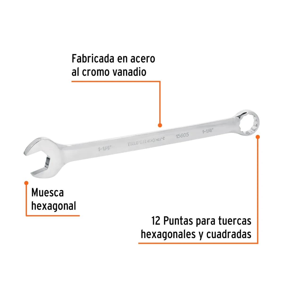 LLAVE COMBINADA 1 1/4 TRUPER LL-2040 15605