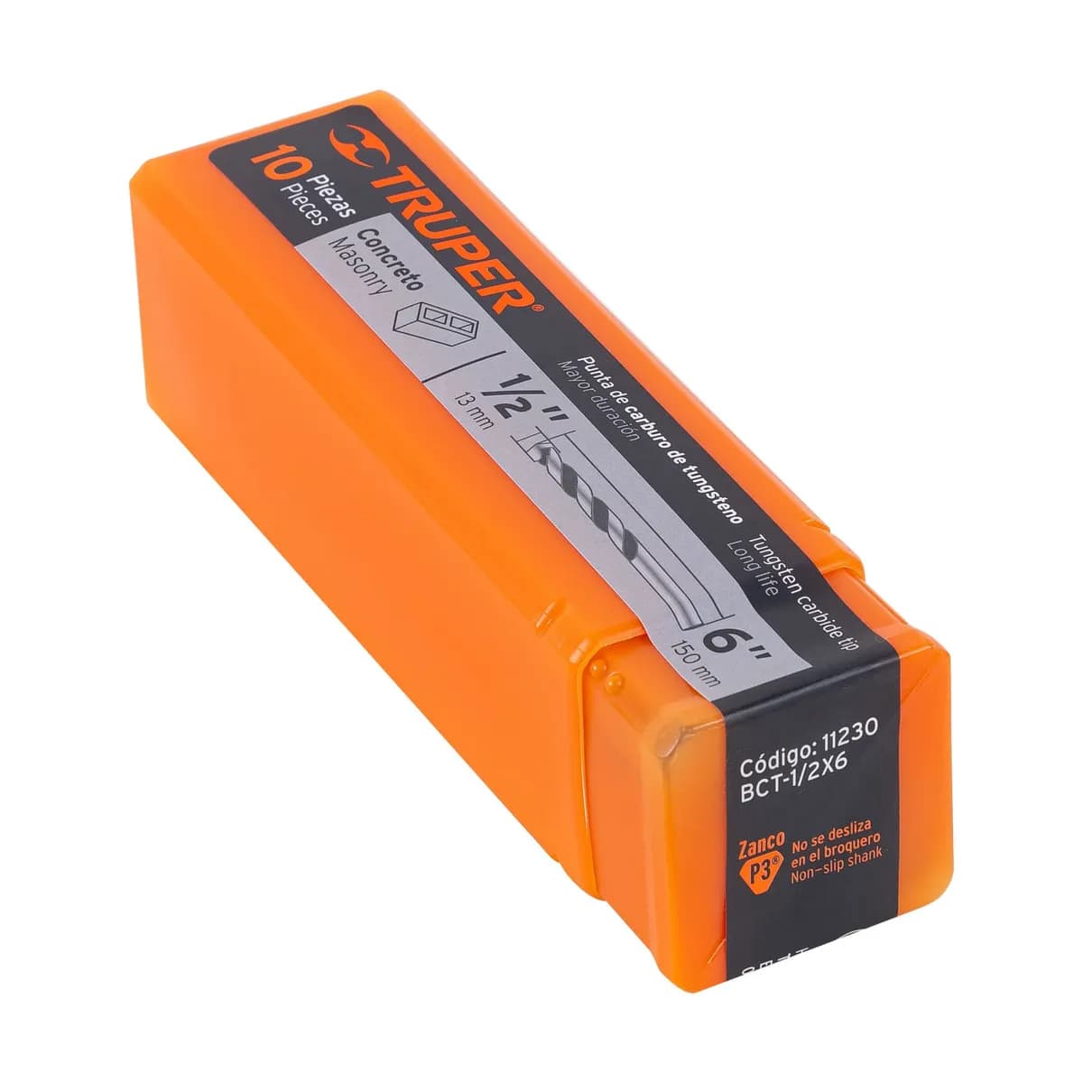 Barrena p/concreto 1/2x6 TRUPER BCT-1/2X6 11230
