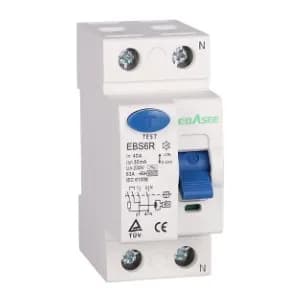 BREAKER EUROPEO 2P 16AMP Diferencial EBASEE RESIDUAL RCCB-2PX16A