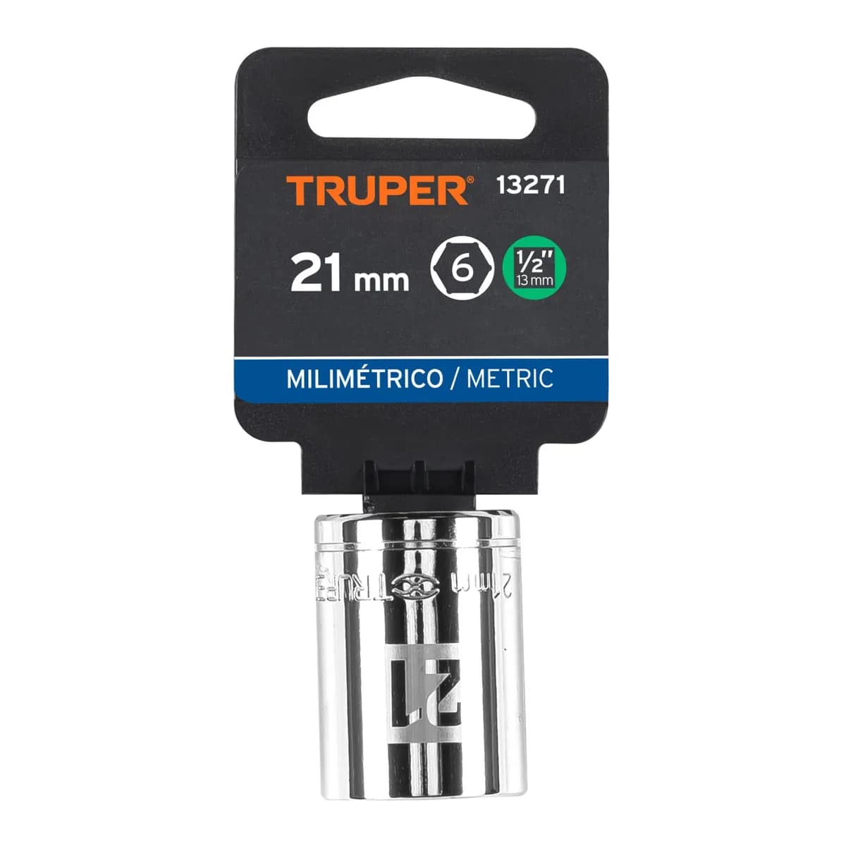 CUBO 6 CANTO 21MM D-5421-M TRUPER 13271