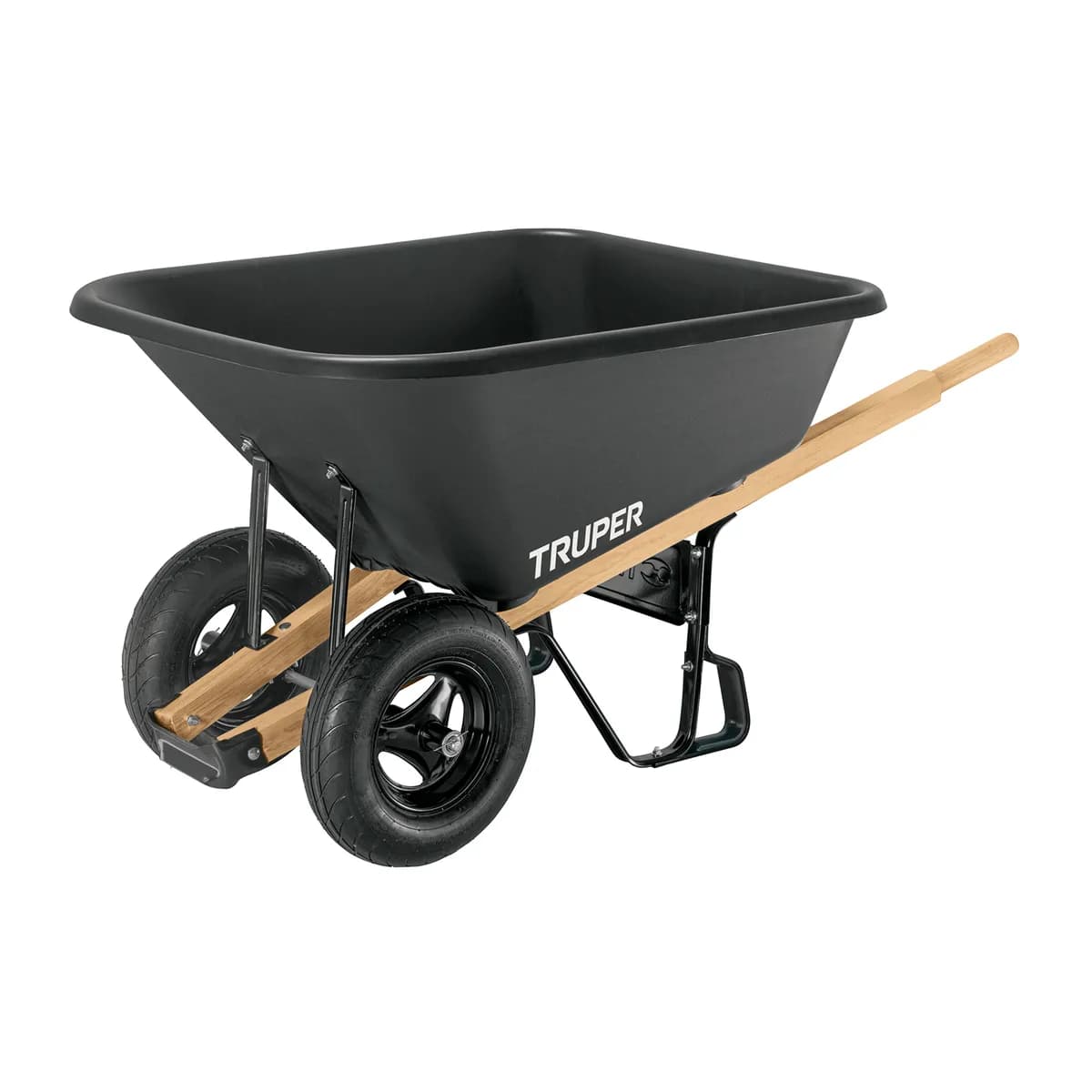 CARRETA PLASTICA TRUPER 2RUEDA M/M NEGRA 8FT 19810