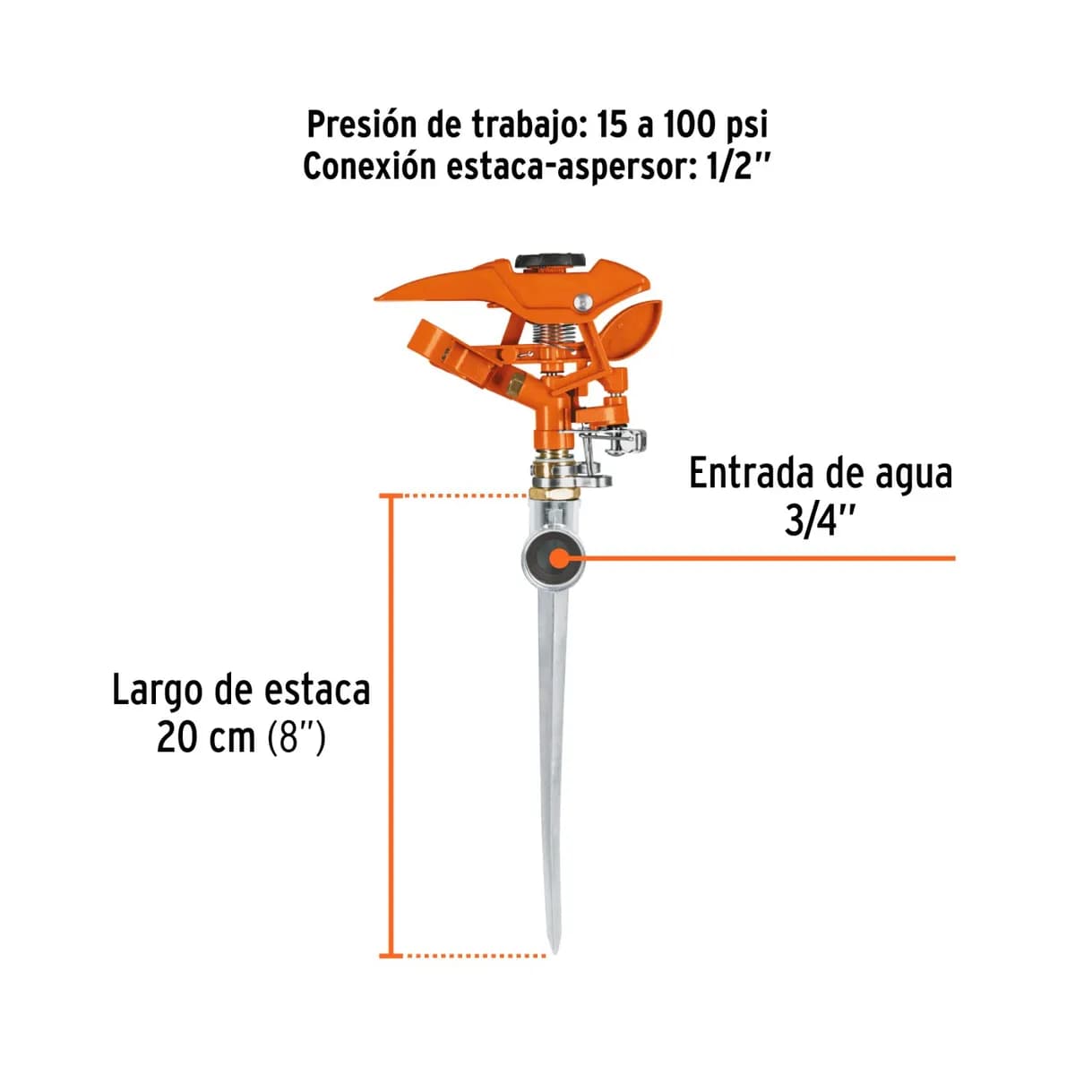 ASPERSOR TRUPER METAL 1 VIA P/CLAVAR ASP-11 10318