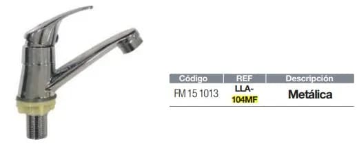 LLAVE LAVAMANO SENCILLA FERMETAL T/MONOMANDO LLA-104MF
