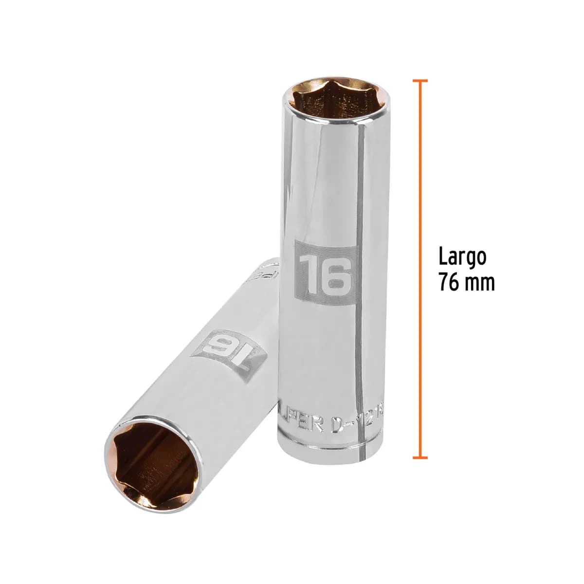 CUBO HEX 6C LARGO 16MM D-5316-M TRUPER 13356