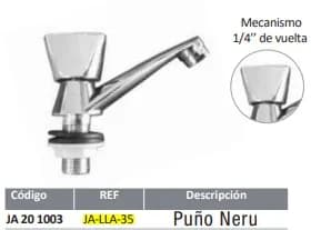 LLAVE FERMETAL P/LAVAMANO SENCILLA JA-LLA-35 7592032007926