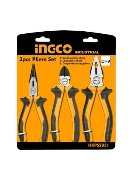 SET DE ALICATE INGCO 8PULG PINZA 6PULG 3/1 HKPS28318